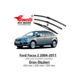Inwells Ford Focus 2 2004-2011 Ön Arka Muz Silecek Takımı