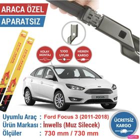 Inwells Ford Focus III Sedan 2011-2018 Ön Arka Muz Silecek Takımı
