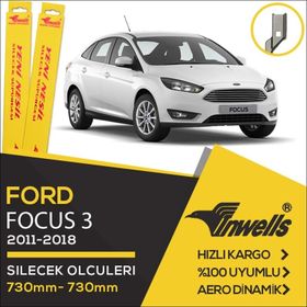 Inwells Ford Focus III Sedan 2011-2018 Ön Arka Muz Silecek Takımı