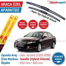 Inwells Honda Accord Hybrid 2003-2008 Silecek Takımı