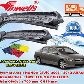 Inwells Honda Civic 2006-2012 Silecek Takımı