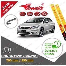 Inwells Honda Civic 2006-2015 Muz Silecek Takımı