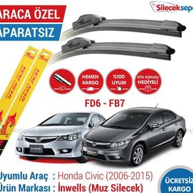 Inwells Honda Civic 2006-2015 Muz Silecek Takımı