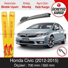Inwells Honda Civic 2012-2015 Muz Silecek Takımı