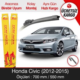 Inwells Honda Civic 2012-2015 Muz Silecek Takımı