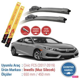 Inwells Honda Civic 2017-2019 FC5 Muz Silecek