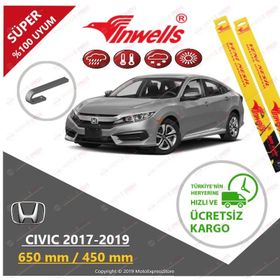 Inwells Honda Civic 2017-2019 FC5 Muz Silecek