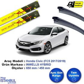 Inwells Honda Civic 2017-2019 FC5 Muz Silecek