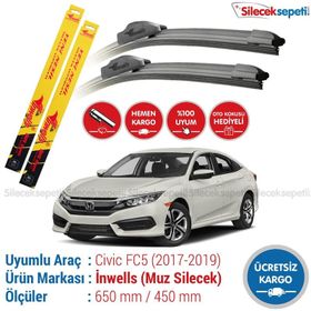 Inwells Honda Civic 2017-2019 FC5 Muz Silecek