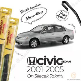 Inwells Honda Civic Sedan 2001-2005 Hibrit Silecek Takımı