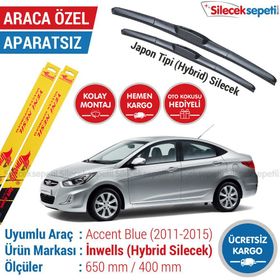 Inwells Hyundai Accent Blue Hybrid 2011-2015 Silecek Takımı