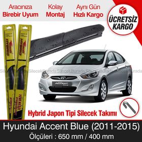 Inwells Hyundai Accent Blue Hybrid 2011-2015 Silecek Takımı