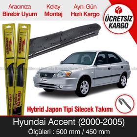Inwells Hyundai Accent Hybrid 2000-2005 Silecek Takımı