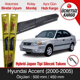 Inwells Hyundai Accent Hybrid 2000-2005 Silecek Takımı