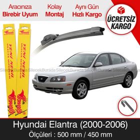 Inwells Hyundai Elantra 2000-2006 Muz Silecek Takımı