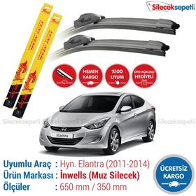 Inwells Hyundai Elantra 2011-2014 Muz Silecek Takımı