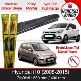 Inwells Hyundai İ10 Hybrid 2008-2015 Silecek Takımı