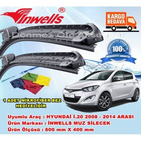 Inwells Hyundai i20 2008-2014 Muz Silecek Takımı