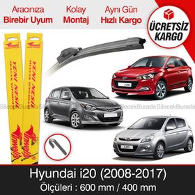 Inwells Hyundai İ20 2008-2017 Muz Silecek Takımı Seti