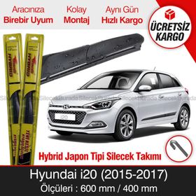 Inwells Hyundai İ20 2015-2017 Muz Silecek Takımı