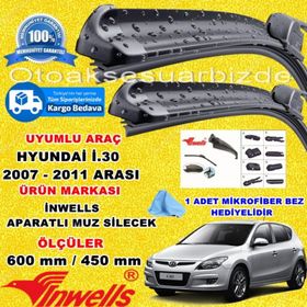 Inwells Hyundai i30 2007-2011 Muz Silecek Takımı