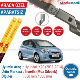 Inwells Hyundai İX20 2011-2014 Muz Silecek Takımı