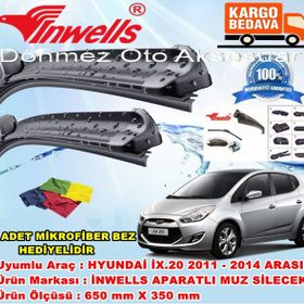 Inwells Hyundai İX20 2011-2014 Muz Silecek Takımı