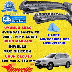 Inwells Hyundai Santa Fe 2006-2012 Muz Silecek Takımı
