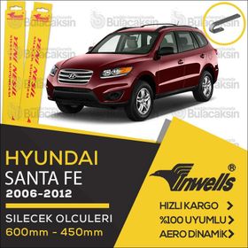 Inwells Hyundai Santa Fe 2006-2012 Muz Silecek Takımı