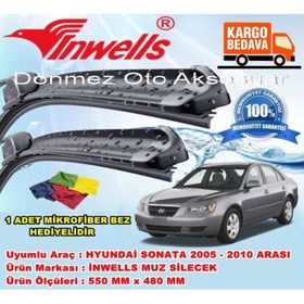Inwells Hyundai Sonata 2005-2010 Muz Silecek Takımı