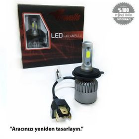 Inwells INW036008 Hk Turbo Cob Led H4 Metal Sogutmalı Far Ampülü