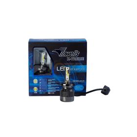 Inwells INW036008 Hk Turbo Cob Led H4 Metal Sogutmalı Far Ampülü