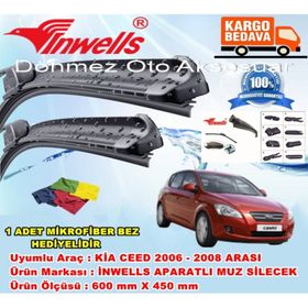 Inwells Kia Ceed 2006-2008 Muz Silecek Takımı