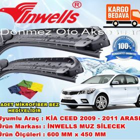 Inwells Kia Ceed 2009-2011 Muz Silecek Takımı