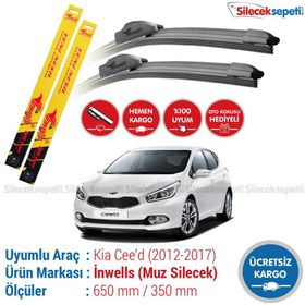Inwells Kia Ceed 2012-2017 Muz Silecek Takımı