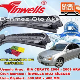 Inwells Kia Cerato 2004-2009 Muz Silecek Takımı