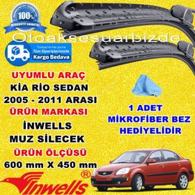 Inwells Kia Rio 2005-2011 Muz Silecek Takımı