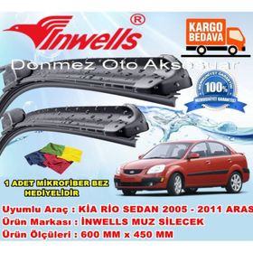 Inwells Kia Rio 2005-2011 Muz Silecek Takımı