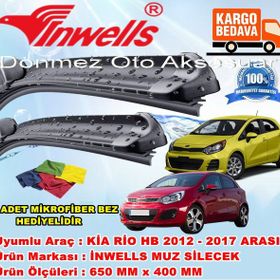 Inwells Kia Rio 2012 2017 Ön Muz Silecek Takımı