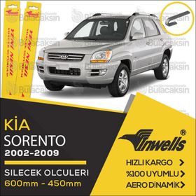 Inwells Kia Sorento 2002-2009 Muz Silecek Takımı