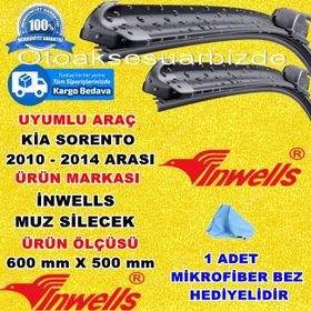 Inwells Kia Sorento 2010-2014 Muz Silecek Takımı