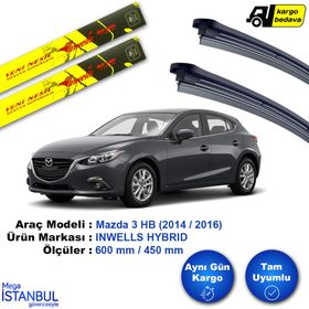 Inwells Mazda 3 2014-2016 Muz Silecek Takımı