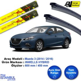 Inwells Mazda 3 2014-2016 Muz Silecek Takımı