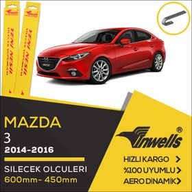 Inwells Mazda 3 HB 2014-2016 Muz Silecek Takımı