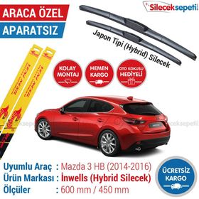 Inwells Mazda 3 HB Hybrid 2014-2016 Silecek Takımı