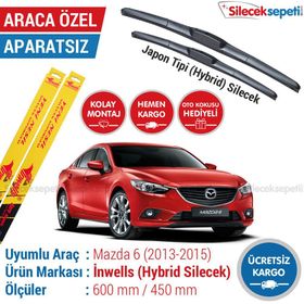 Inwells Mazda 6 Hybrid 2013-2015 Silecek Takımı