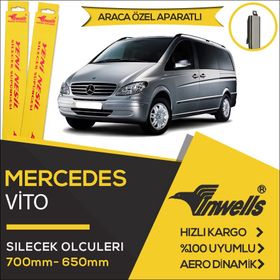 Inwells Mercedes Vito 2006 2014 Ön Muz Silecek Takımı