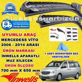 Inwells Mercedes Vito 2006 2014 Ön Muz Silecek Takımı