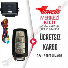 Inwells Merkezi Kilit için Açma Kapama Kumanda Seti 3985