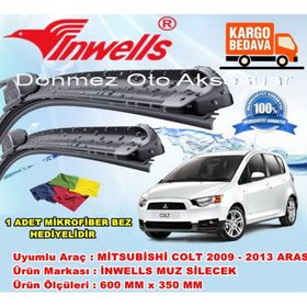 Inwells Mitsubishi Colt 2009-2013 Ön Muz Silecek Takımı